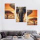 Ulloord Canvas Wall Art Picture African Wild Animals Artwork Painting Print for Living Room Bedroom Kitchen Home and Office Wall Decor