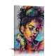 Shangniulu Wall Art the African American Woman the Pictures Print On Canvas Modern Artwork Wall Decoration for Home Living Room