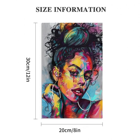 Shangniulu Wall Art the African American Woman the Pictures Print On Canvas Modern Artwork Wall Decoration for Home Living Room