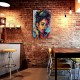 Shangniulu Wall Art the African American Woman the Pictures Print On Canvas Modern Artwork Wall Decoration for Home Living Room