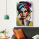 Shangniulu Wall Art African American Woman the Pictures Print On Canvas Modern Artwork Wall Decoration for Home Living Room