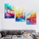 Shangniulu Abstract Canvas Wall Art Modern Art Wall Decor Colorful Wall Pictures Large Wall Painting for Living Room Office Framed