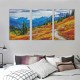 Shangniulu  Mount Rainier National Park Picture Wall Art USA Autumn Mountain Landscape Painting Canvas Prints Nature Artwork Framed Home Living Room Kitchen Decoration