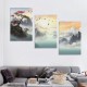 Shangniulu  Canvas Wall Art For Living Room Large Wall Decoration For Bedroom Mountain Landscape Pictures Modern Office Wall Decor Watercolor Painting Prints Ready To For Room Home Decor