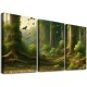 Shangniulu Wall Art For Living Room Canvas Wall Decoration For Office Bedroom Wall Decor Artwork Foggy Forest Trees Landscape Wall Painting Ready To Hang Hotel Wall Pictures Home Decor