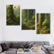 Shangniulu Wall Art For Living Room Canvas Wall Decoration For Office Bedroom Wall Decor Artwork Foggy Forest Trees Landscape Wall Painting Ready To Hang Hotel Wall Pictures Home Decor