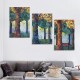 Shangniulu Forest Canvas Art, Fantasy Wall Art Natural Landscape Picture Print for Wall Decoration, Plant Artwork Home Living Room Framed Decor Ready to Hang