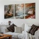 Shangniulu Forest Canvas Wall Art, Nature Landscape Wall Art, Forest Landscape Art Painting, Fall Forest Art Wall Pictures for Living Room Decor