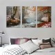 Shangniulu Forest Canvas Wall Art, Nature Landscape Wall Art, Forest Landscape Art Painting, Fall Forest Art Wall Pictures for Living Room Decor