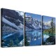 Shangniulu Forest Canvas Art, Blue Wall Art Natural Mountain Picture Print for Wall Decor, Landscape Artwork Home Living Room Framed Decoration Ready to Hang