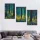 Shangniulu Forest Canvas Art, Fantasy Wall Art Natural Landscape Picture Print for Wall Decoration, Plant Artwork Home Living Room Framed Decor Ready to Hang