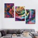 Shangniulu Graffiti Wall-Art Bedroom - Rose Wall Decor - Colorful Wall Art For Living Room Large Size Pictures Poster Ready To Hang