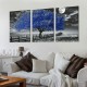 Shangniulu Artwork for Walls in Living Room Landscape Wall Art Blue Tree Natural Pictures Home Decoration Canvas Print Landscape Poster Canvas Painting Office Bedroom Wall Decor