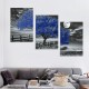 Shangniulu Artwork for Walls in Living Room Landscape Wall Art Blue Tree Natural Pictures Home Decoration Canvas Print Landscape Poster Canvas Painting Office Bedroom Wall Decor