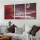 Shangniulu Farmhouse Wall Art For Living Room Large Canvas Wall Decor Office Pictures Red Lakes And Trees Landscape Wall Painting Prints Artwork Ready To Hang Bedroom Home Decor Art Works