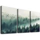 Shangniulu Wall Art For Living Room Canvas Wall Decor Bedroom Modern Home Decor Office Wall Decoration Fog Forest View Wall Painting Stretched And Framed Pictures Ready To Hang Art Works