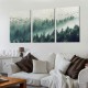 Shangniulu Wall Art For Living Room Canvas Wall Decor Bedroom Modern Home Decor Office Wall Decoration Fog Forest View Wall Painting Stretched And Framed Pictures Ready To Hang Art Works