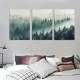 Shangniulu Wall Art For Living Room Canvas Wall Decor Bedroom Modern Home Decor Office Wall Decoration Fog Forest View Wall Painting Stretched And Framed Pictures Ready To Hang Art Works