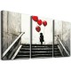 Shangniulu Canvas Wall Art For Bedroom Wall Decoration For Living Room Office Decor Black And White Abstract Wall Painting Kid Graffiti Street Pictures Artwork Girl Room Home Decor