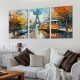 Shangniulu Eiffel Tower Wall Art - Living Room Pictures for Wall - Modern Art Wall Decor Ready to Hang