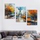 Shangniulu Eiffel Tower Wall Art - Living Room Pictures for Wall - Modern Art Wall Decor Ready to Hang