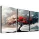 Shangniulu Wall Decorations For Living Room Canvas Wall Art For Bedroom Office Decor Abstract Tree Landscape Wall Paintings Framed Prints Pictures Artwork Ready To Hang Hotel Room Home Decor