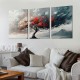 Shangniulu Wall Decorations For Living Room Canvas Wall Art For Bedroom Office Decor Abstract Tree Landscape Wall Paintings Framed Prints Pictures Artwork Ready To Hang Hotel Room Home Decor