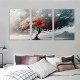 Shangniulu Wall Decorations For Living Room Canvas Wall Art For Bedroom Office Decor Abstract Tree Landscape Wall Paintings Framed Prints Pictures Artwork Ready To Hang Hotel Room Home Decor