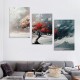 Shangniulu Wall Decorations For Living Room Canvas Wall Art For Bedroom Office Decor Abstract Tree Landscape Wall Paintings Framed Prints Pictures Artwork Ready To Hang Hotel Room Home Decor