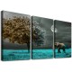 Shangniulu Canvas Wall Art Moon and Tree Picture Prints Paintings for Living Room Home Decor Black and White Background Animal Elephant Landscape for Bedroom Wall Decoration Natural Artwork