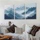 Shangniulu Canvas Wall Art For Living Room Wall Decor For Office Bedroom Decor Art Black And White Grey Mountain Scenery Wall Painting View Wall Pictures Artwork Hotel Room Home Decor