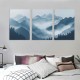 Shangniulu Canvas Wall Art For Living Room Wall Decor For Office Bedroom Decor Art Black And White Grey Mountain Scenery Wall Painting View Wall Pictures Artwork Hotel Room Home Decor