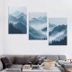 Shangniulu Canvas Wall Art For Living Room Wall Decor For Office Bedroom Decor Art Black And White Grey Mountain Scenery Wall Painting View Wall Pictures Artwork Hotel Room Home Decor