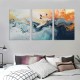 Shangniulu Minimalist Abstract Ink Wall Paintings Boho Wall Decor Living Room Canvas Wall Art For Bedroom Office Wall Decorations Framed Prints Wall Pictures Artwork Hotel Room Home Decor